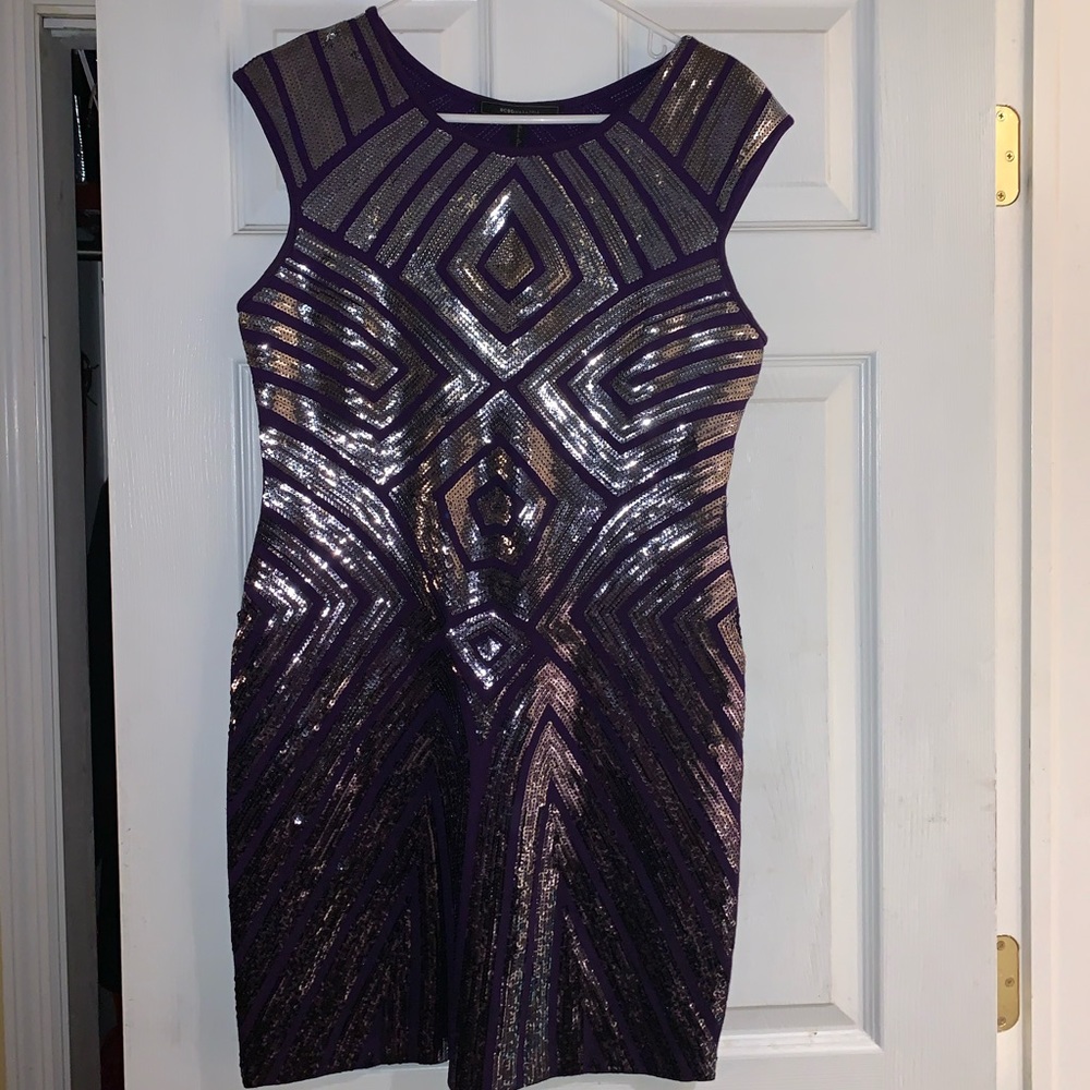 Beautiful purple sequins dress